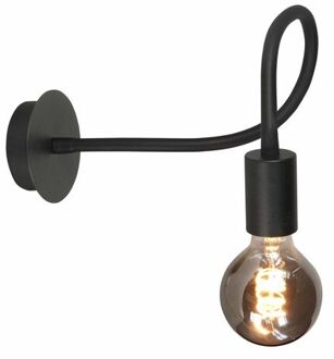 Wandlamp Flex Zwart Mat Zwart 50cm