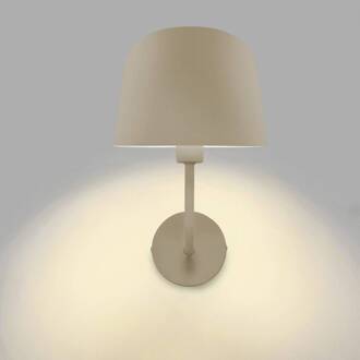 wandlamp Fres, beige, staal, breedte 18,5 cm