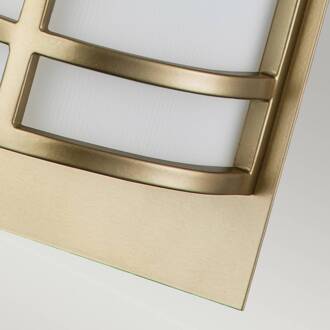 Wandlamp Fusion 2, messing naturel messing, wit