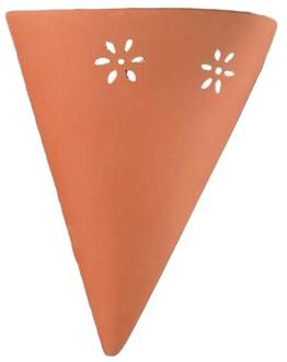 Wandlamp GIULIA van keramiek wit, terracotta