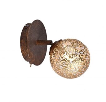 Wandlamp GRETA Roest 1 Lichts Bruin