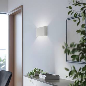 Wandlamp Haga, lichtgrijs, metaal, 25 cm breed, G9