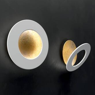 Wandlamp ICONE Vera 927 Triac Ø26cm goud/wit bladgoud, wit