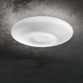 Wandlamp Ideal Lux Glory, opaal glas, Ø 60 cm opaalwit