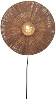 Wandlamp Iguazu - Jute - Ø40cm Bruin