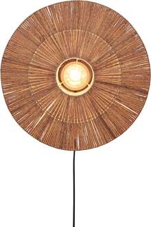 Wandlamp Iguazu - Jute - Ø55cm Bruin