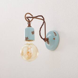 Wandlamp in vintage stijl C665 turquoise