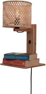 Wandlamp Java - Bamboe - 30x22x52cm Bruin