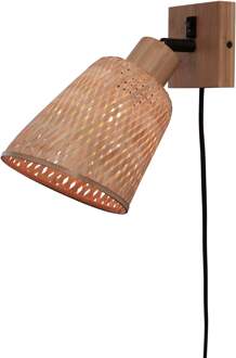 Wandlamp Java - Bamboe - Ø15cm Bruin