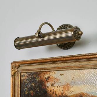 wandlamp Joely, 37cm, messing, metaal, E14 antiek messing