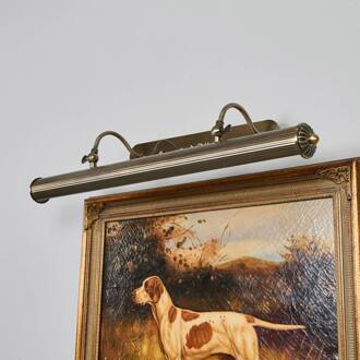 wandlamp Joely, 73cm, messing, metaal, E14 antiek messing