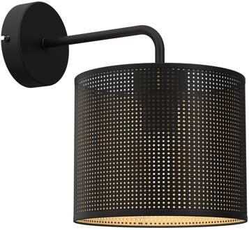 Wandlamp Jovin, 1-lamp, zwart/goud zwart, goud