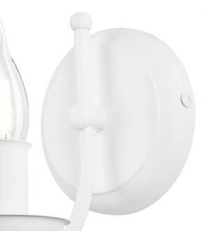 Wandlamp Kandela, wit