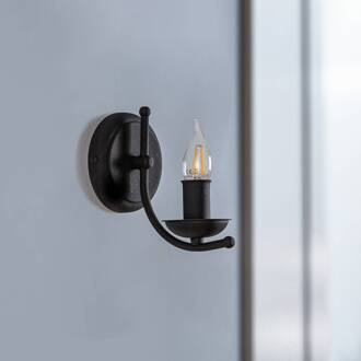 Wandlamp Kandela, zwart