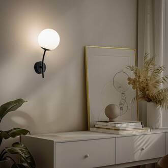 wandlamp Karda, zwart zwart, wit