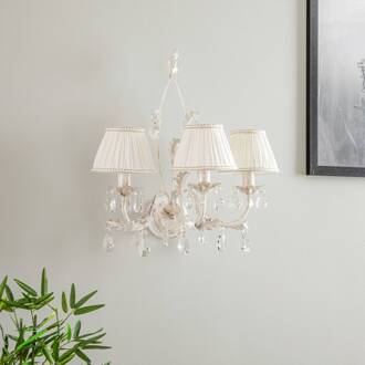 Wandlamp Karen 3-lamps ivoor