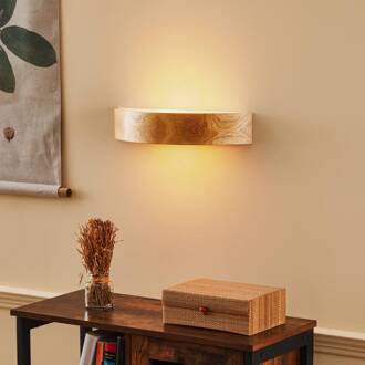 wandlamp Kerio, breedte 40,5 cm, eikenhout eiken, gesatineerd