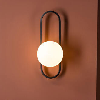 Wandlamp 'Kiosha' Zwart