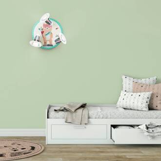 Wandlamp Little Indians, Beer Bjørn, geel-groen geel, groen