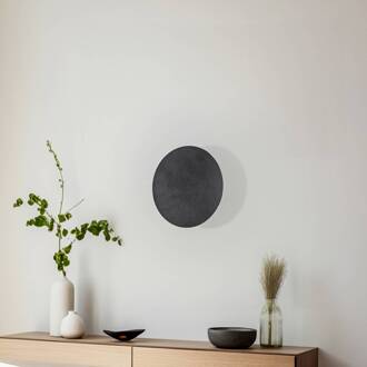 wandlamp Lunia New, zwart, Ø 20 cm