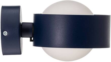 Wandlamp Mado van staal, blauw, 1-lamp