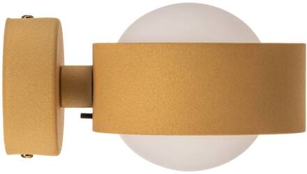 Wandlamp Mado van staal, goud, 1-lamp
