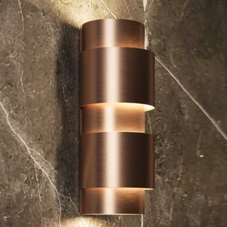 Wandlamp Martens & Meijer Sofia 26x10 cm Rond Geborsteld Gunmetal Martens Design