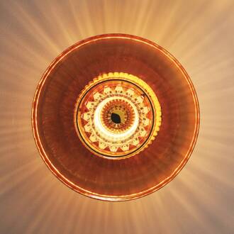 Wandlamp New Wave Optic XL, amber, Eyeball, stekker amber, goud