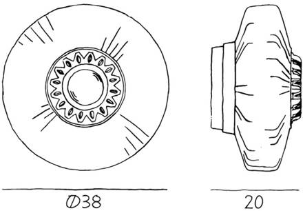 Wandlamp New Wave Optic XL, opaalwit, Eyeball, stekker wit opaal, goud