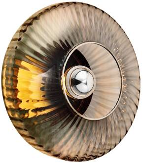 Wandlamp New Wave Optic XL, rookgrijs, Eyeball, stekker rookgrijs, zwart