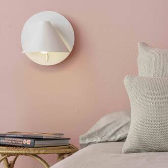 Wandlamp Noon, draai- en zwenkbaar wit