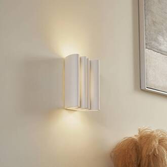 wandlamp Novali, wit, gips, omhoog/omlaag, 26 cm, G9