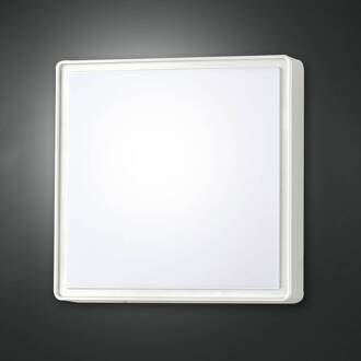 Wandlamp Oban, 30 cm x 30 cm, 2 x E27, wit, IP65