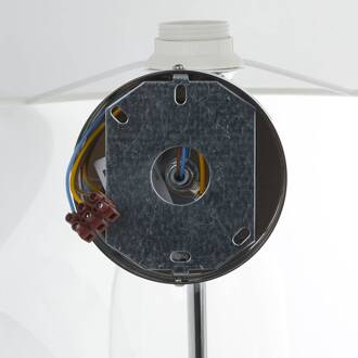 Wandlamp Ogiva met helder glazen element chroom, wit