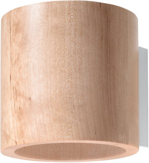 Wandlamp Orbis hout Bruin