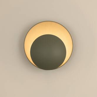 wandlamp ORBIT, groen, metaal, Ø 30 cm mosgroen