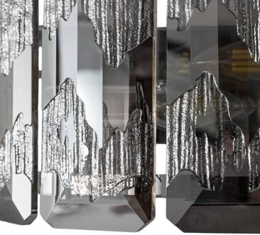 Wandlamp Orvin, chroom, 2-lamps, breedte 33 cm, glas helder, chroom