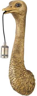 Wandlamp Ostrich - Antiek Brons - 18x15.5x57.5cm