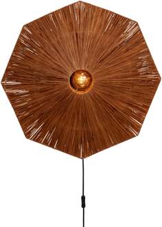 Wandlamp Panama dia. 65cm, bruin