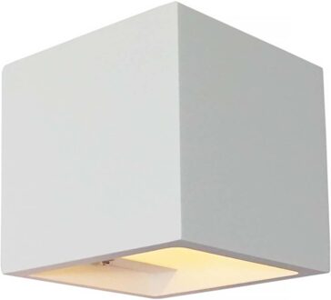 Wandlamp Plaster 11,5 x 11,5 cm Gips excl. G9 wit