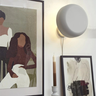 Wandlamp Porto - Grijs - Ø25cm