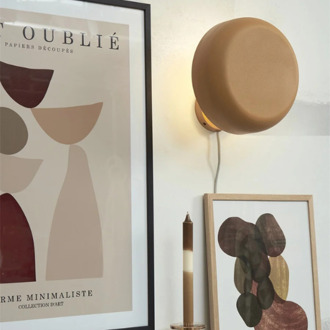 Wandlamp Porto - Oranje - Ø25cm