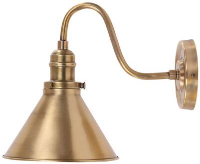 Wandlamp Provence, antiek messing antiek-messing