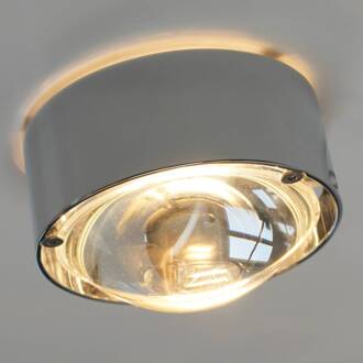 Wandlamp PUK ONE klein, mat chroom duidelijk