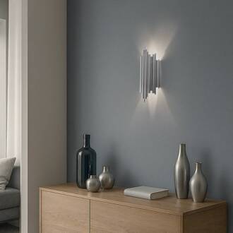 Wandlamp Reis, chroom, metaal, hoogte 50 cm