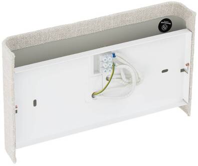 Wandlamp Santana B, crème, textiel, breedte 25 cm, G9