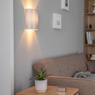 Wandlamp Satin van Atlas, zilver/goud zilver, goudfolie