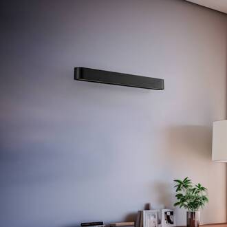 Wandlamp Soft, breedte 60 cm, grafiet, aluminium, G13