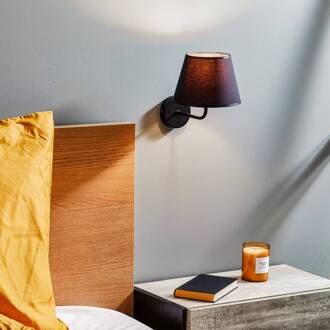 Wandlamp Soho, conisch, zwart/goud zwart, goud