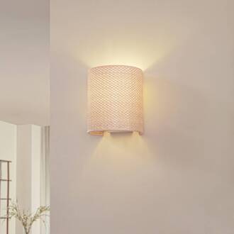 wandlamp Soula, 20 cm, beige, kunststof, E27